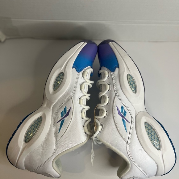 Reebok Men's Question Low Basketball Shoes GV7629 Radiant Aqua/Hyper Purple Sz12 - Picture 6 of 13